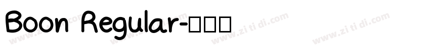 Boon Regular字体转换